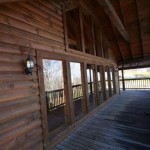 Deck of Foreclosure Cabin in Wears Valley