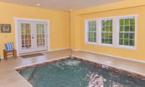 The pool is just one of several great features this cabin has to offer!